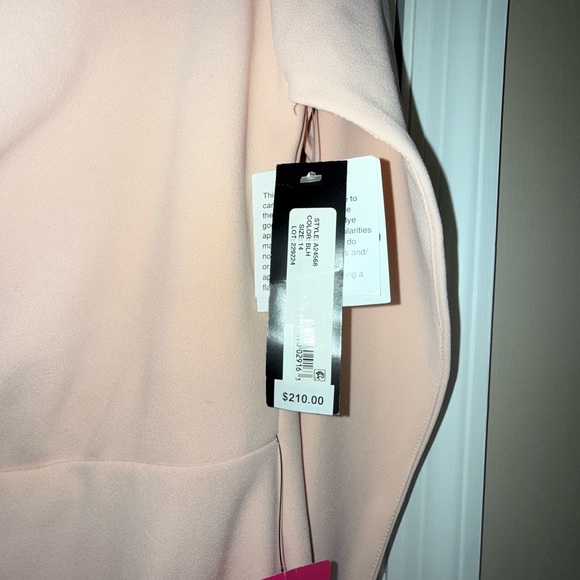 Betsy & Adam Blush Long Sleeve Dress - Picture 4 of 6